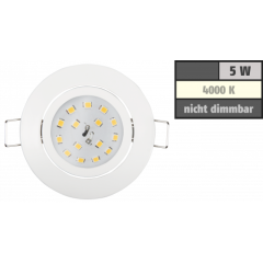 LED Einbauleuchte McShine Slim 82x28mm, 5W, 400lm, 4000K, wei&szlig;