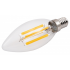 LED Filament Kerzenlampe McShine Filed, E14, 6W, 820 lm, warmwei&szlig;, klar