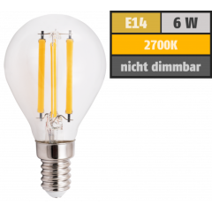 LED Filament Tropfenlampe McShine Filed, E14, 6W, 820 lm,...