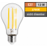 LED Filament Gl&uuml;hlampe McShine Filed, E27, 13W, 1850lm, warmwei&szlig;, klar