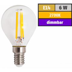 LED Filament Tropfenlampe McShine Filed E14, 6W, 600lm,...