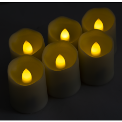 6er Set LED Kerzen McShine LC-06, inkl. Fernbedienung,...