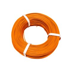 100m Litze Zwillingslitze 2x0,14mm² Orange einfarbig