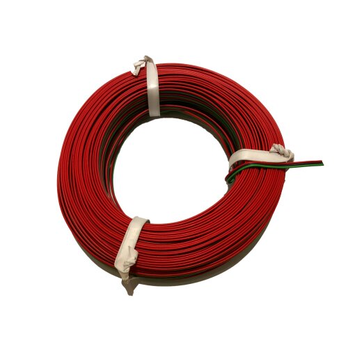 50m Kabel Litze Drillingslitze 3x0,14mm&sup2; rot/schwarz/gr&uuml;n 50 Meter Schaltlitze