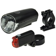 Fahrrad LED-Beleuchtungsset &quot;CFL 30&quot; 30Lux, StVZO zugelassen, Batteriebetrieb