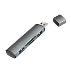 USB 3.2 Gen2, 2-Port Hub mit Kartenlesern, mit...