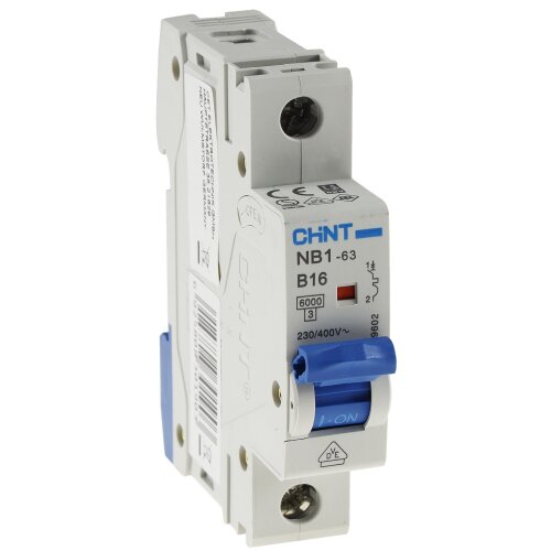Leitungsschalter/Sicherungsautomat B16 16A, 1-polig f&uuml;r DIN Tr&auml;gerschiene