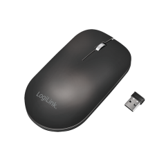 Kabellose Maus, 2,4 GHz, USB-A-Dongle, schwarz
