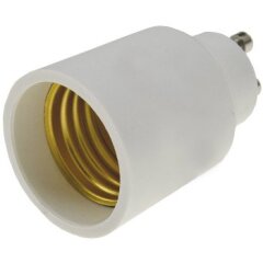 Lampensockel-Adapter, Kunststoff, GU10 auf E27