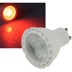 LED Strahler GU10 "LDS-50" rot, 38°, 230V/5W