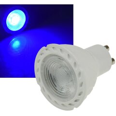 LED Strahler GU10 "LDS-50" blau, 38°, 230V/5W
