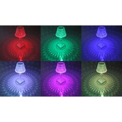 LED Akku-Tischleuchte &quot;Foco Guapa&quot;, Li-Akku, RGB, &Oslash;xH 11x26cm