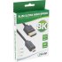 Slim Ultra High Speed HDMI Kabel, 8K4K, A Stecker / D Stecker (Micro), schwarz / gold, 0,3m