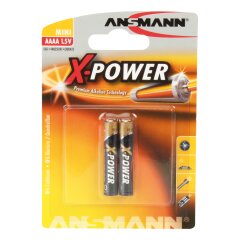 ANSMANN 1510-0005 Alkaline Batterie AAAA, X-Power, 2er-Pack