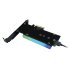 LC-Power LC-PCI-M2-NVME-ARGB PCI-Controller f&uuml;r eine M.2-NVMe-SSD