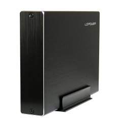 LC-Power LC-35U3-Becrux-C1, externes 3,5&quot;-SATA-Festplattengeh&auml;use, USB-C, Alu, schwarz