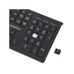 Perixx PERIBOARD-324 DE, Beleuchtete USB-Tastatur mit...