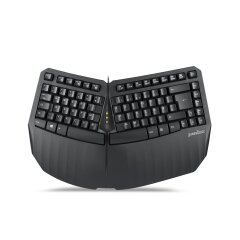 Perixx PERIBOARD 413 DE, ergonomische Mini Tastatur, schwarz