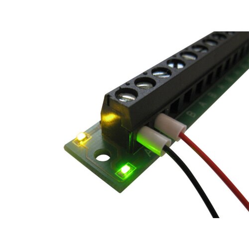 Stromverteiler MoBa Verteiler V2 Fertigbaustein mit LEDs, AC und DC