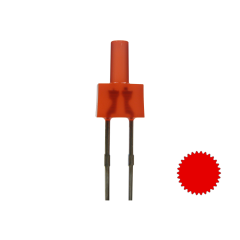 Tower LED 2mm diffus blinkend 1,8Hz rot