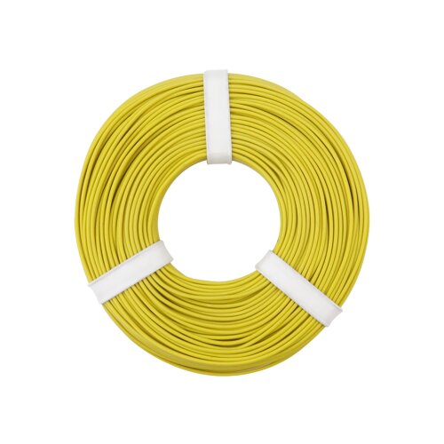 50m Kupferschaltlitze 0,25mm&sup2; (14 x 0,15 mm) gelb
