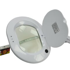 LED Lupenleuchte dimmbar 3 Dioptrien Echtglas Lupe