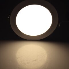 LED Panel Einbauleuchte rund &Oslash; 22,5cm warmwei&szlig;