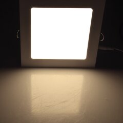 LED Panel Einbauleuchte 12 x 12cm warmwei&szlig;