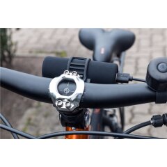 Fahrrad Powerbank 5.000 mAh mit LED Taschenlampe