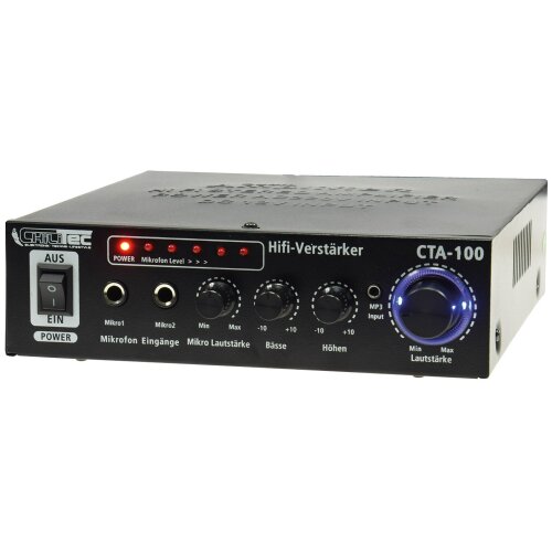 HiFi Verst&auml;rker 100W Amplifier Cinch Stereo Sound