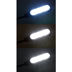 LED Klemm-Leuchte dimmbar USB / AKKU