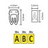 Kabelmarker Clips mit Buchstaben A/B/C bis 3mm Kabeldurchmesser