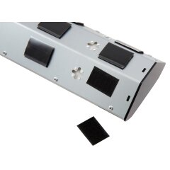 Edelstahl Steckdosenblock 3-fach + 2x USB