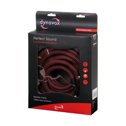 2x 2m Dynavox Perfect Sound Lautsprecherkabel