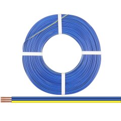 25m Drillingslitze 0,14mm² blau/blau/gelb