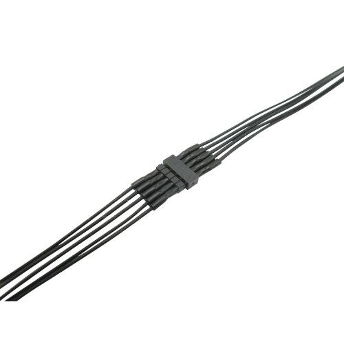 4er Set Micro Steckverbinder 5-polig Stecker + Buchse mit 0,04mm&sup2; Litze