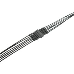 4er Set Micro Steckverbinder 6-polig Stecker + Buchse mit 0,04mm&sup2; Litze