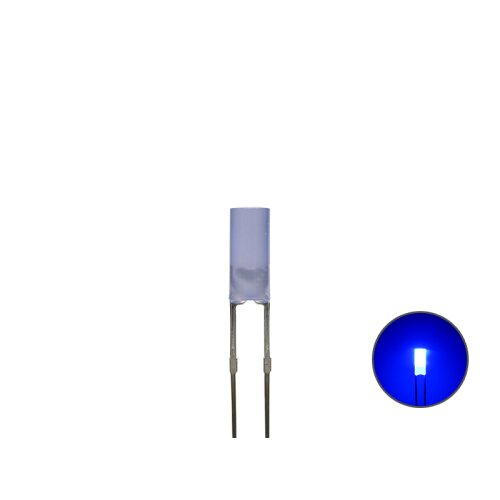 Zylinder LED 3mm diffus blau