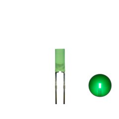 Zylinder LED 3mm diffus echtgrün