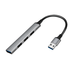 4 Port USB 3.0 Hub mit Aluminiumgehäuse