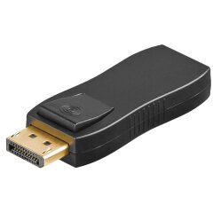 DisplayPort auf HDMI™-Adapter 1.1, vergoldet Schwarz