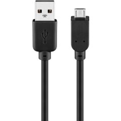 USB 2.0 Typ-A auf Micro-USB Datenkabel schwarz