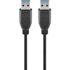USB 3.0 Typ-A SuperSpeed Kabel, 5Gbit/s, schwarz
