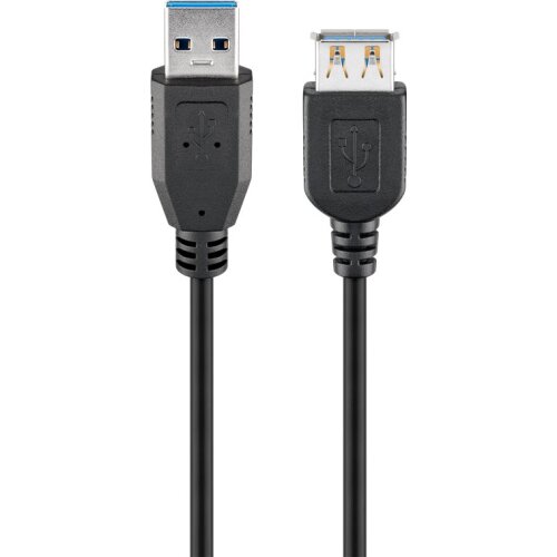 USB 3.0 Typ-A SuperSpeed Verl&auml;ngerungskabel, 5Gbit/s, schwarz