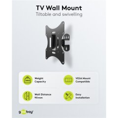 TV-Wandhalterung Basic Tilt (Gr&ouml;&szlig;e S)