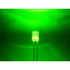 LED Zylinder 5mm klar grün
