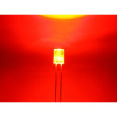 LED Zylinder 5mm klar rot