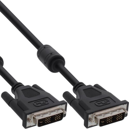 DVI-D Kabel, digital 18+1 Stecker / Stecker, Single Link, 2 Ferrite, 2m