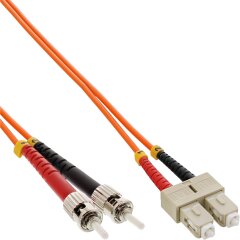 LWL Duplex Kabel, SC/ST, 50/125µm, OM2, 15m
