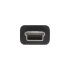USB 2.0 Mini-Kabel, USB A Stecker an Mini-B Stecker (5pol.), schwarz, 2m